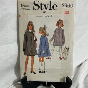 Kids' Blue and Gray Coat Pattern